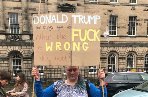 The best anti-Trump protest signs in Edinburgh - Edinburgh Live