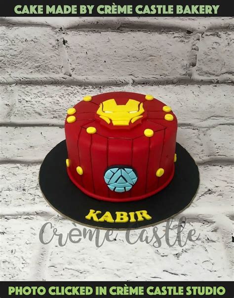 Ironman Mask Design Cake – Creme Castle
