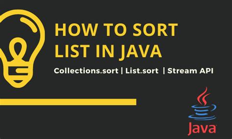 Image result for Sort List in Java