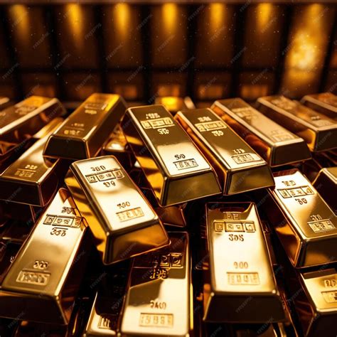 Premium Photo | Gold bars buillion with Chinese Asian style markings ...