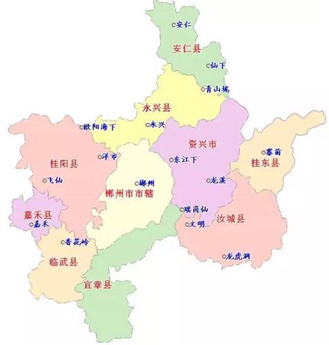 郴州市区地图 郴州各县地图全图_华夏智能网
