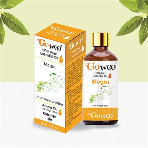 Buy GO WOO 100% PURE MOGRA OIL FOR HAIR SKIN AND AROMATHERAPY 10 ML ...