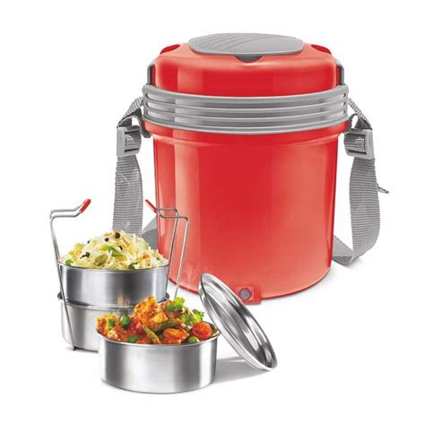 Buy Electron Electric Tiffin Box, Set of 3 & 4 Online India - Milton