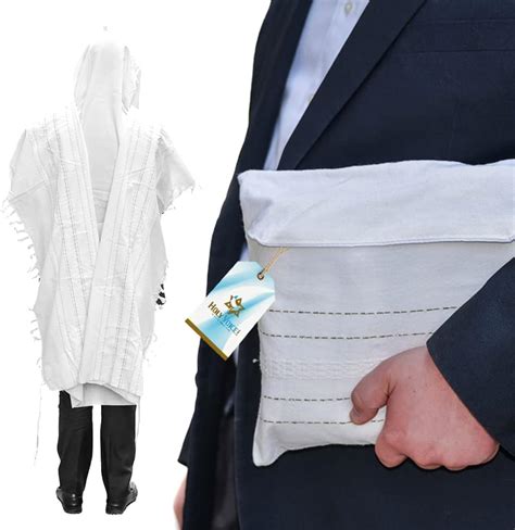 Buy Tallit Prayer shawl for men – Traditional Handmade Kosher Jewish ...