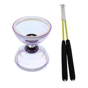 UJEAVETTE Juggling Toys Triple Bearing Diabolo with Handsticks & String ...