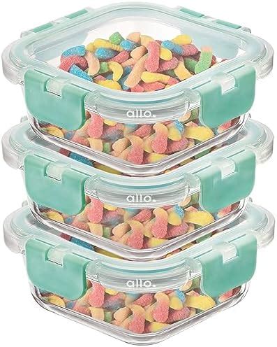Allo Food Safe Borosilicate Glass Containers with Lids, 450°C Oven ...