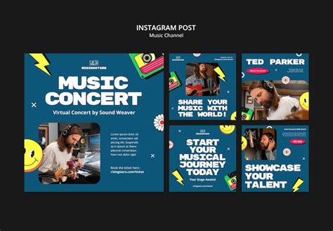 Music channel template design | Premium PSD