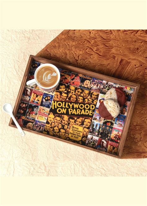 Get Hollywood Inspired Wooden Rectangular Tray at ₹ 950 | LBB Shop