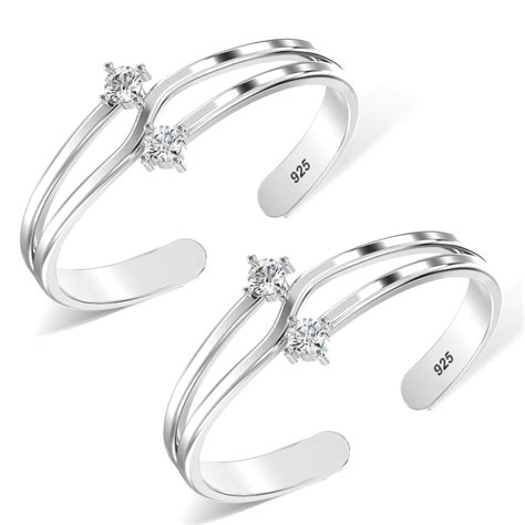 Shop Silver Toe Rings with Stylish & Elegant Designs | TrueSilver