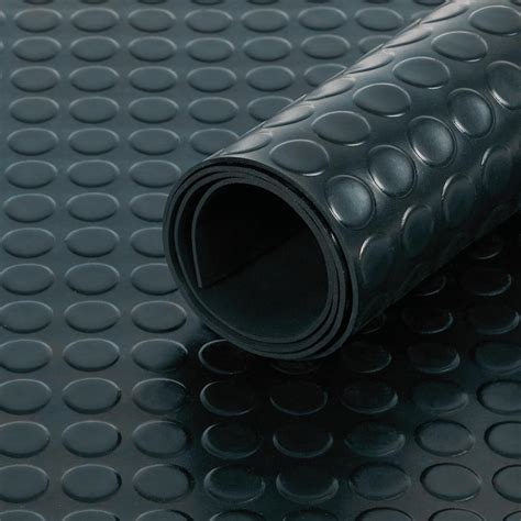 Black Rubber Matting Roll | Thick Heavy Duty Flooring Mat, Indoor ...