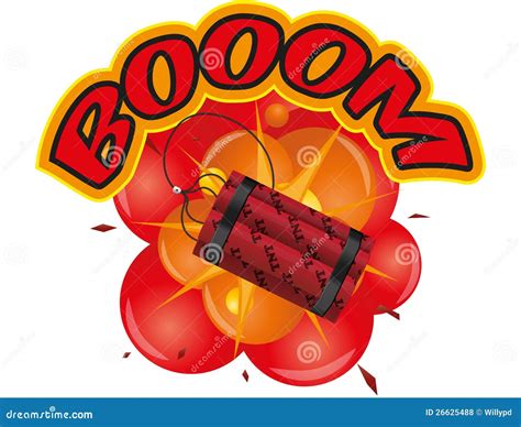 Tnt explosion stock vector. Illustration of comical, conflict - 26625488