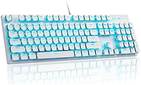 MageGee Typewriter Mechanical Gaming Keyboard, Retro Punk Square Keycap ...