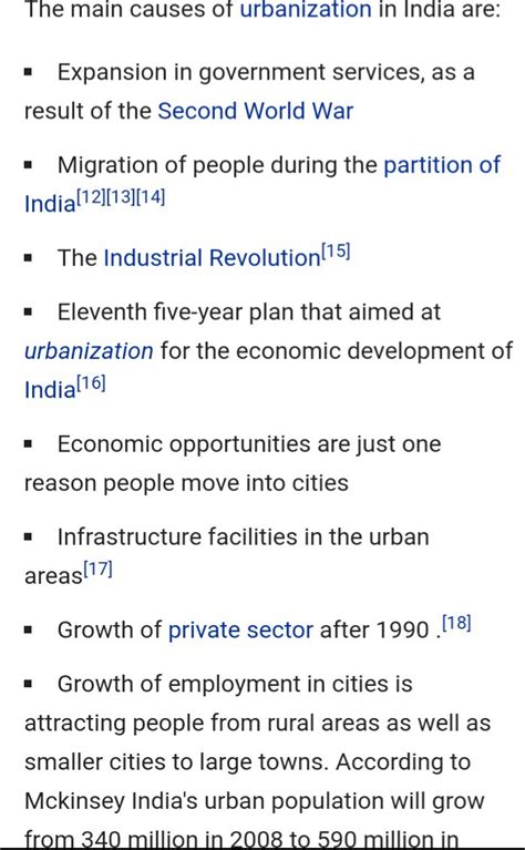 Explain the causes of urbanisation in last 5 years - Brainly.in
