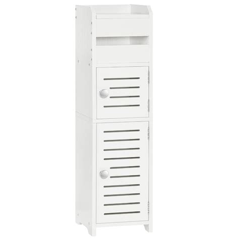 Hoobro Small Bathroom Storage Cabinet With Door Floor Cabinet Unit ...