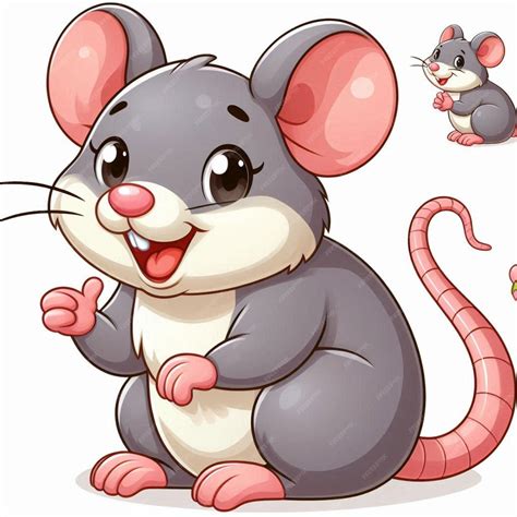 Cute Rat Vector Cartoon illustration | Premium AI-generated vector