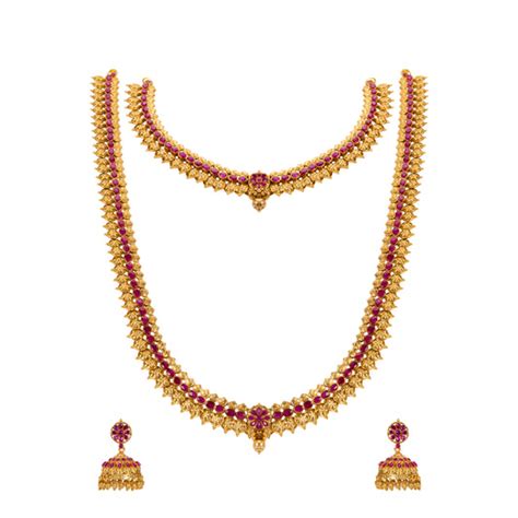 Buy Antique Combo Necklace Set for Weddings | Temple Jewellery Designs ...
