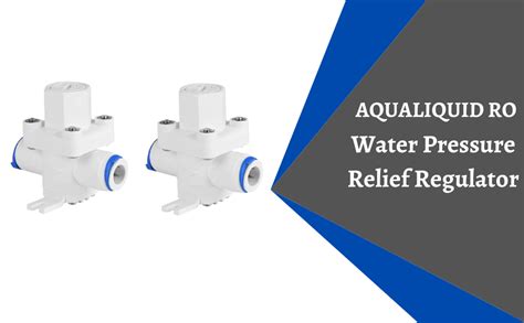 Aqualiquid Ro Plastic Water Pressure Reducing Valve, 1/4" Water ...