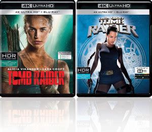 Lara Croft 2 Movies Collection: Tomb Raider (2001) & Tomb Raider (2018 ...
