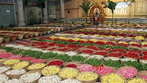 Tirumala Tirupati Devasthanams uses 3 tonnes of aromatic flowers ...