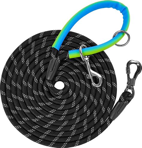 Amazon.com : NTR Heavy Duty Dog Leash, 100FT Long Rope Leash, with 2 ...