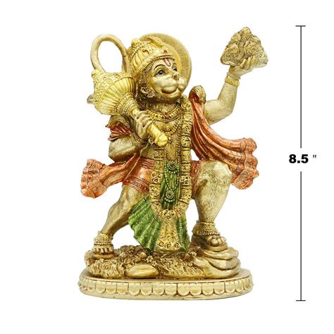 Buy Hindu God Lord Flying-Hanuman Statue - India Idol Murti Pooja ...