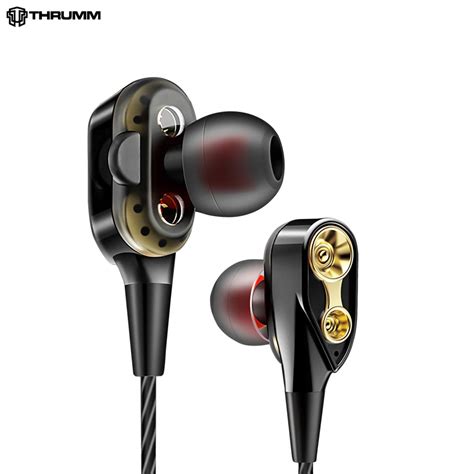 THRUMM Marvel Warrior Earphones Microphone- Avenger Endgame Duos Iron ...