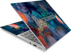 Techfit HD Printed Easy to Install Full Panel Laptop Skin/Sticker ...