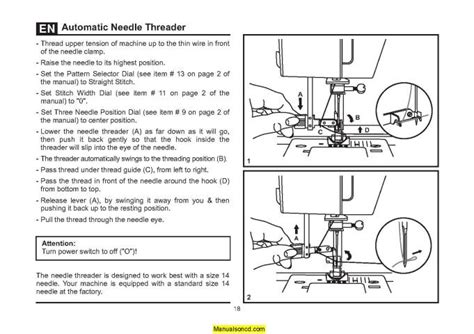 Singer 4432 Sewing Machine Instruction Manual