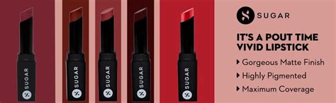 Buy SUGAR Cosmetics It's A-Pout Time! Vivid Lipstick 06 Peachy Little ...