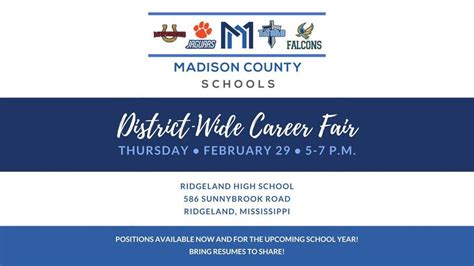 MCS District-Wide Career Fair, Ridgeland High School, 586 Sunnybrook Rd ...