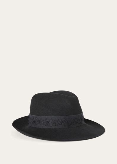 Pier Hat in Lapin Black | Loro Piana