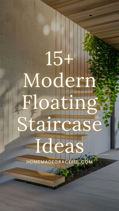 15+ Elegant Modern Floating Staircase Ideas for Stylish Homes in 2025 ...