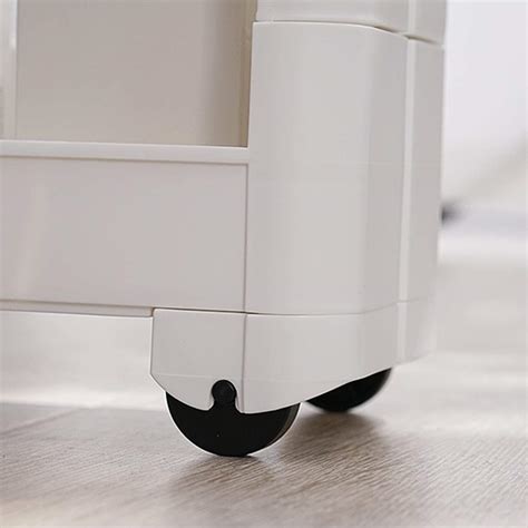 Yaheetech 3-Tier Slim Slide Out Kitchen Trolley, Storage Shelf, Moving ...