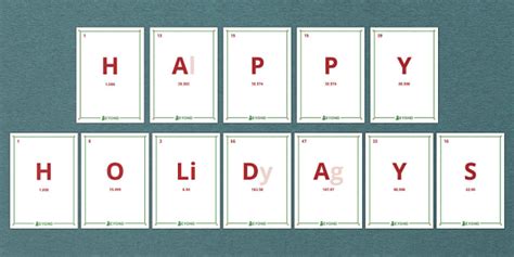Christmas Periodic Table Display Posters (teacher made)