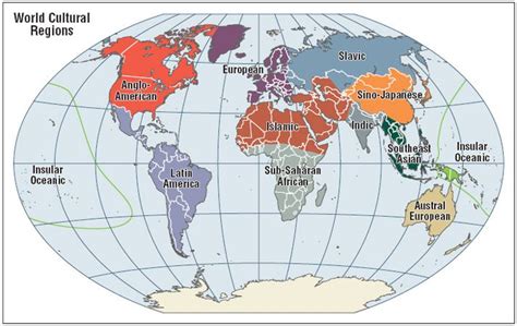 World Cultural Regions Map: Explore Diverse Cultures