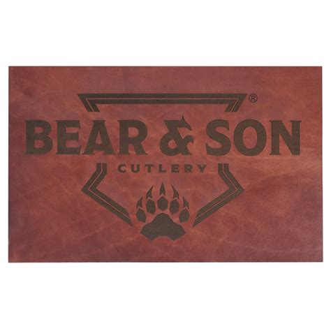 Bear & Son Large Leather Mat - Bear & Son Cutlery - Jacksonville, AL