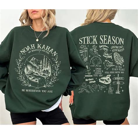 Vintage Stick Season 2023 Noah Kahan Merch Sweatshirt - Melody Prints