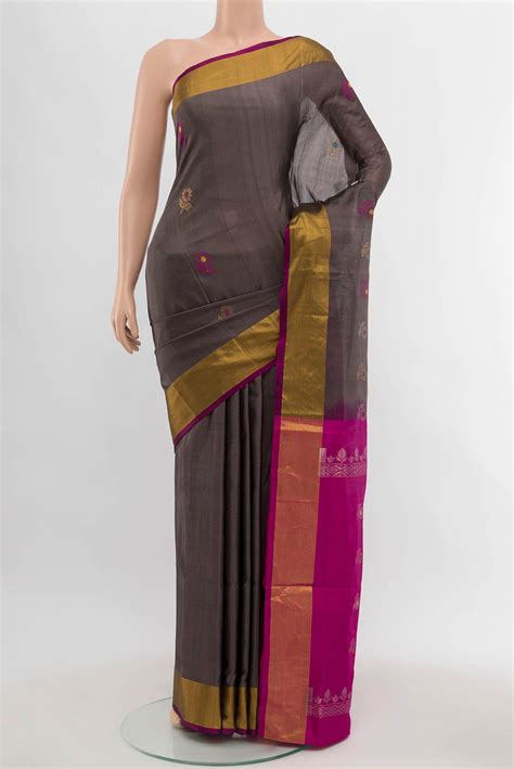 Bronze Uppada Silk Saree – Nalli Silk Sarees Pvt Ltd
