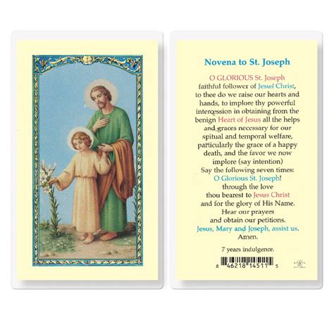St Joseph Novena Prayers – The Prayer to St Joseph – VVWSB