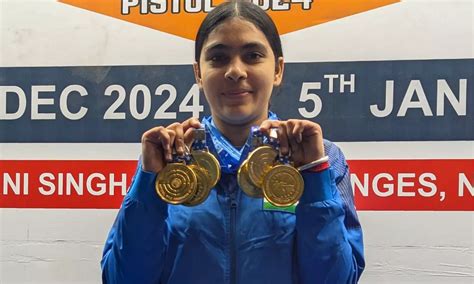 Shooting Nationals: Teenager Suruchi wins triple crown in 10m pistol