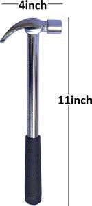 Qualigen Heavy Duty 1pc Curved Claw Hammer 11inch Curved Claw Hammer ...