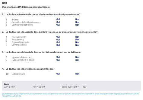 DN4 Assessment Tool | PDF | Peripheral Neuropathy | Paresthesia