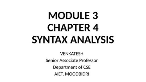 Image result for Syntax Analysis Example