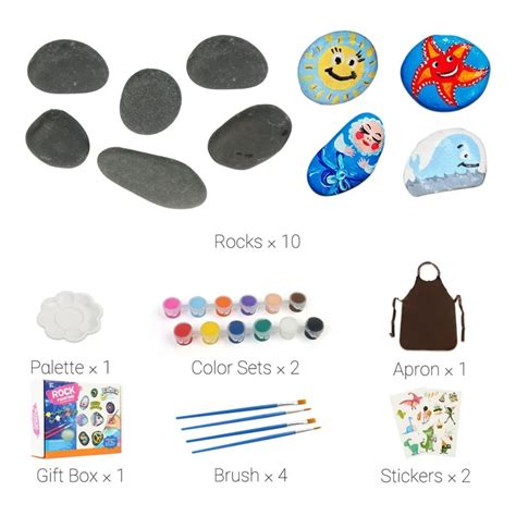 Rock Painting Kit for Kids Art Craft Stones Paint DIY Set | Michaels