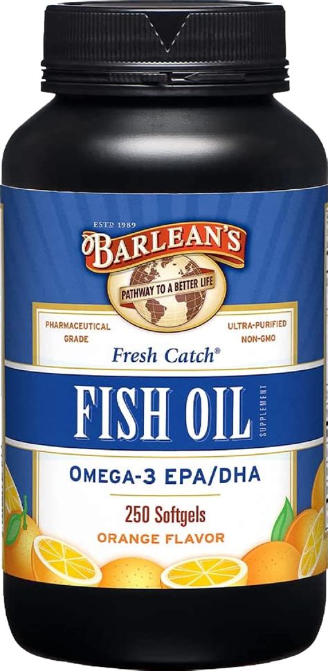 Amazon.com: Barlean's Omega 3 Fish Oil Supplements, 600mg Fish Oil ...