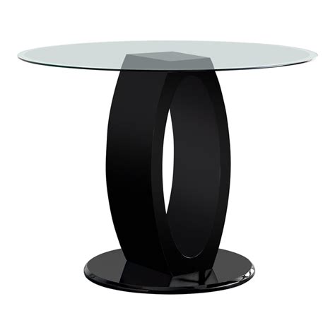 Furniture of America Hugo Glass Top Round Counter India | Ubuy