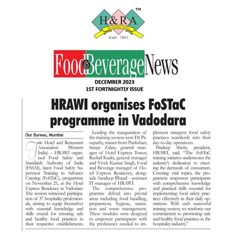 Hotel And Restaurant Association (Western India)