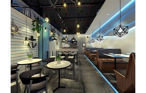 现代科技餐厅 - 效果图交流区-建E室内设计网