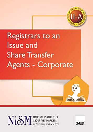 Buy Registrars to an Issue and Share Transfer Agents-Corporate (II-A ...