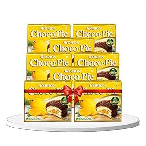 ORION Mango Choco Pie - 8 x 12 Piece Pack (96 pies)| Centre-Filled ...